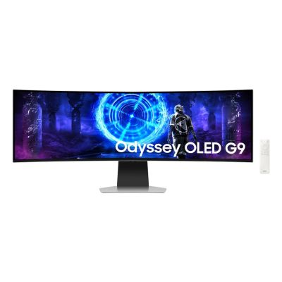 Samsung G95SD computer monitor 124.5 cm (49") 5120 x 1440 pixels Dual QHD OLED Silver