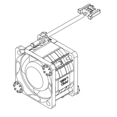 DELL 384-BDVM computer cooling system Computer case Fan