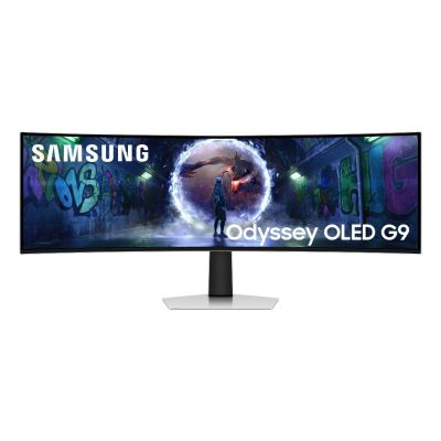 Samsung G93SD computer monitor 124.5 cm (49") 5120 x 1440 pixels Dual QHD OLED Silver