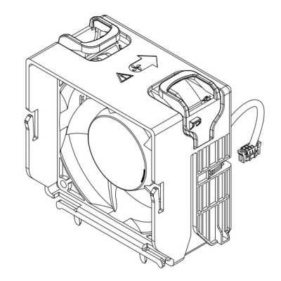 DELL 121-BBBX computer cooling system Computer case Fan